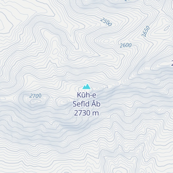 Map of Kūh-e Sefīd Āb
