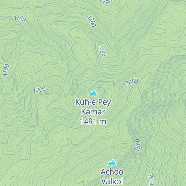 Map of Kūh-e Pey Kamar