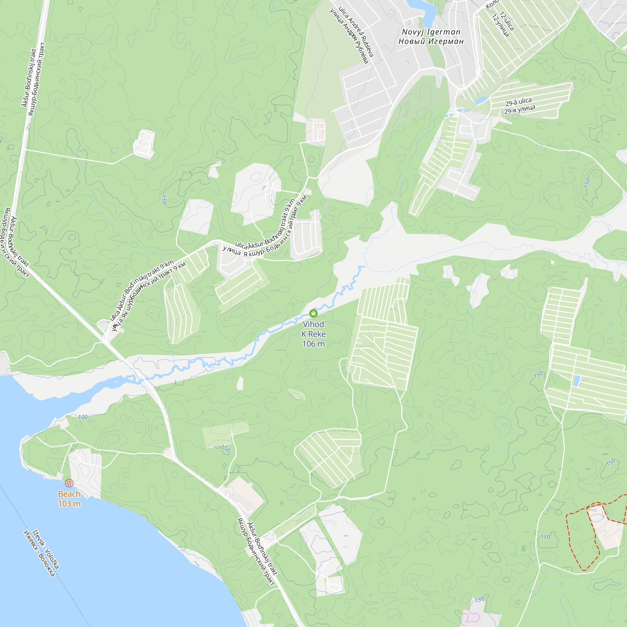 Vihod K Reke map