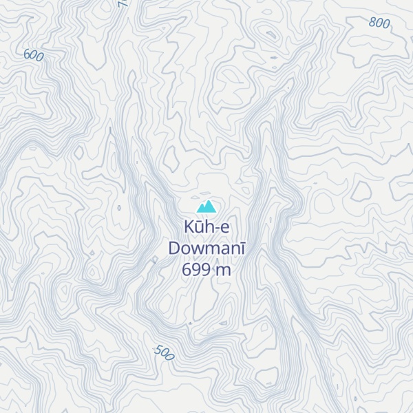 Map of Kūh-e Dowmanī