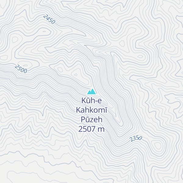 Map of Kūh-e Kahkomī Pūzeh