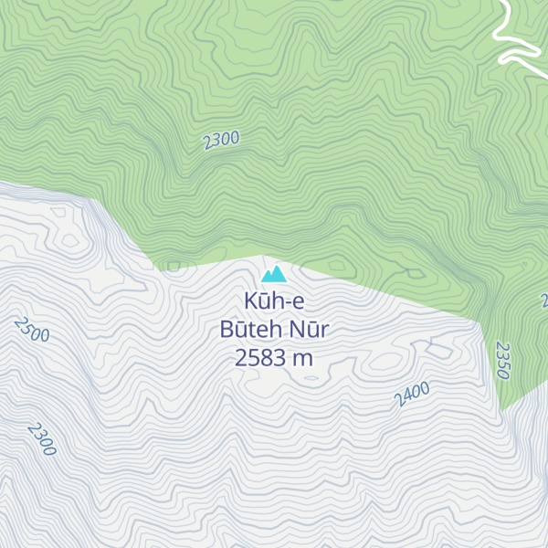 Map of Kūh-e Būteh Nūr