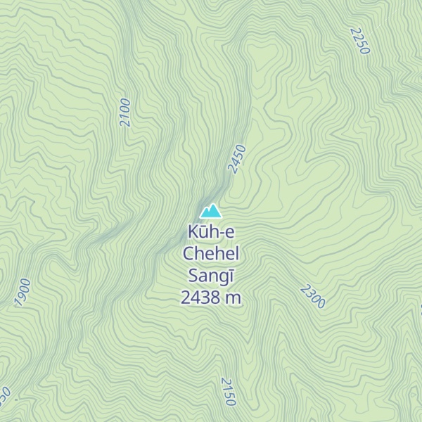 Map of Kūh-e Chehel Sangī