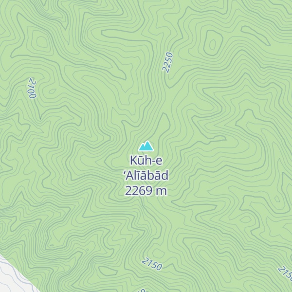 Map of Kūh-e ‘Alīābād