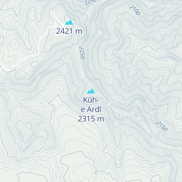 Map of Kūh-e Ardī