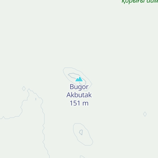 Map of Bugor Akbutak