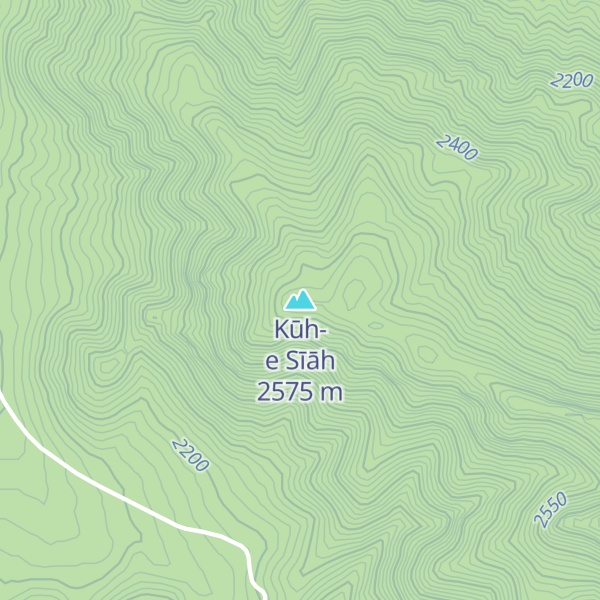 Map of Kūh-e Sīāh