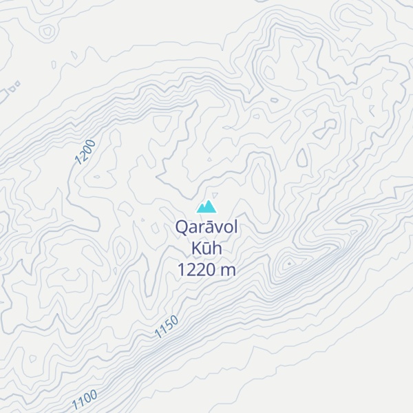 Map of Qarāvol Kūh