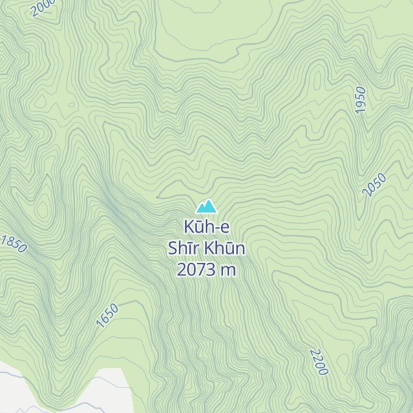 Map of Kūh-e Shīr Khūn