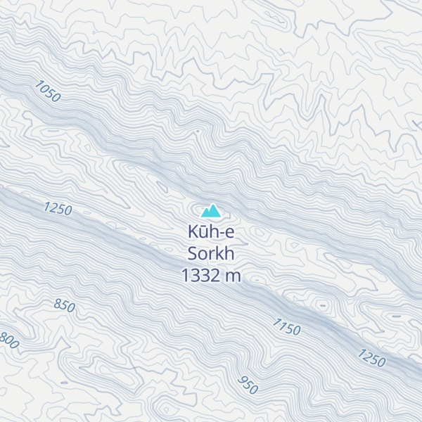 Map of Kūh-e Sorkh