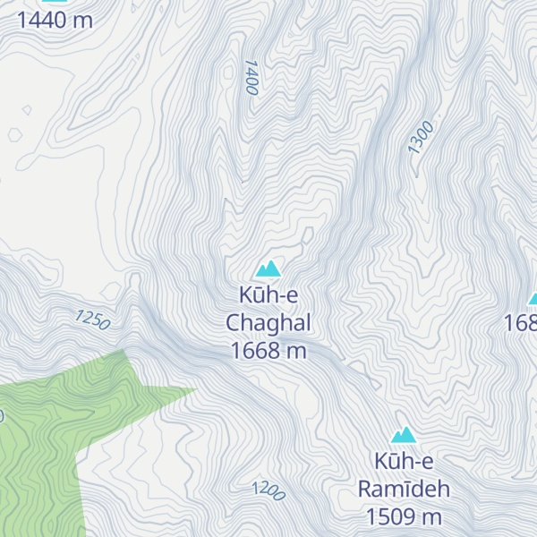 Map of Kūh-e Chaghal