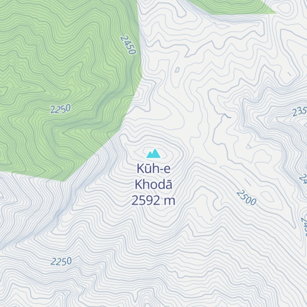 Map of Kūh-e Khodā