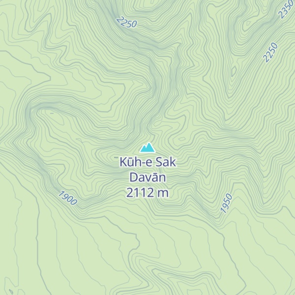 Map of Kūh-e Sak Davān
