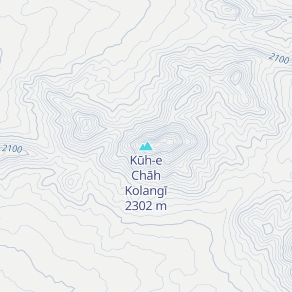 Map of Kūh-e Chāh Kolangī