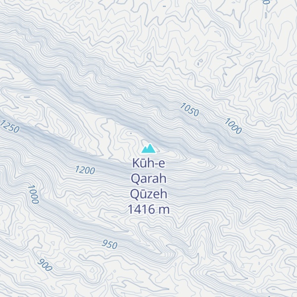 Map of Kūh-e Qarah Qūzeh