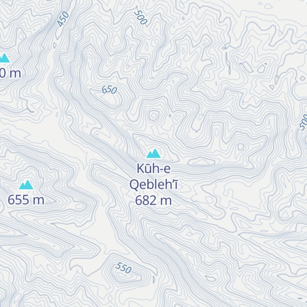 Map of Kūh-e Qebleh’ī