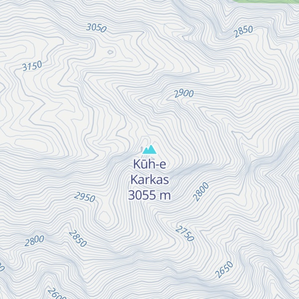 Map of Kūh-e Karkas