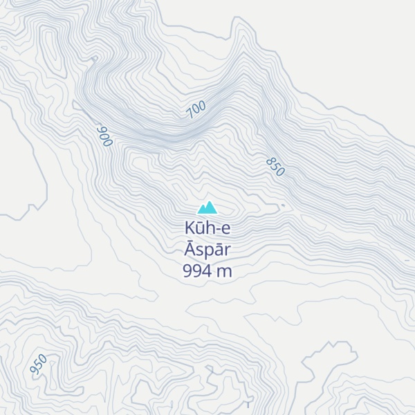 Map of Kūh-e Āspār