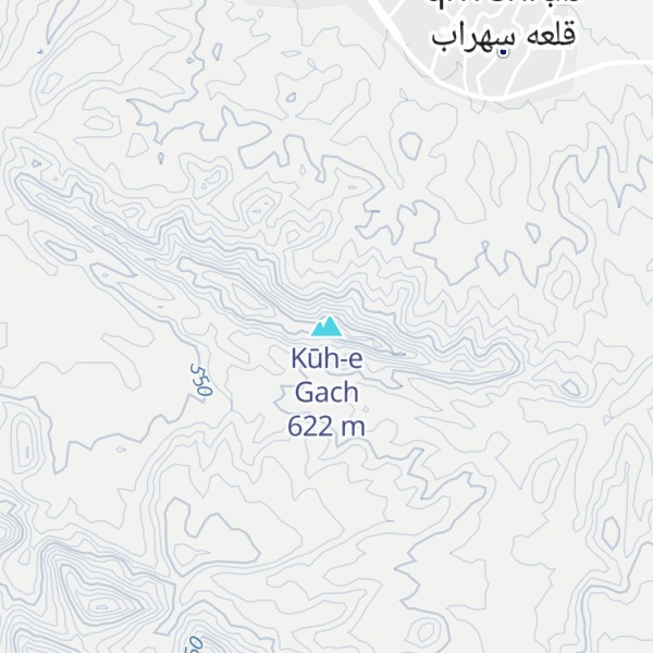 Map of Kūh-e Gach