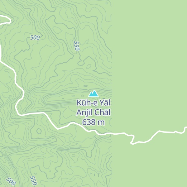 Map of Kūh-e Yāl Anjīl Chāl
