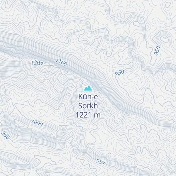 Map of Kūh-e Sorkh