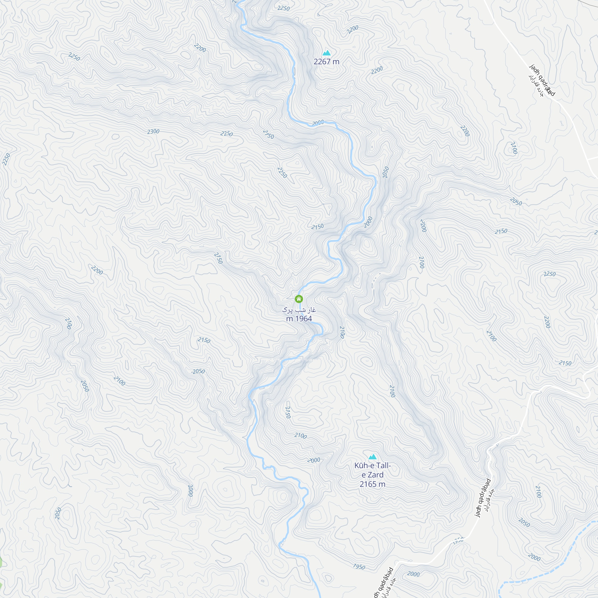 غار شب پرک map