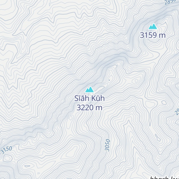 Map of Sīāh Kūh