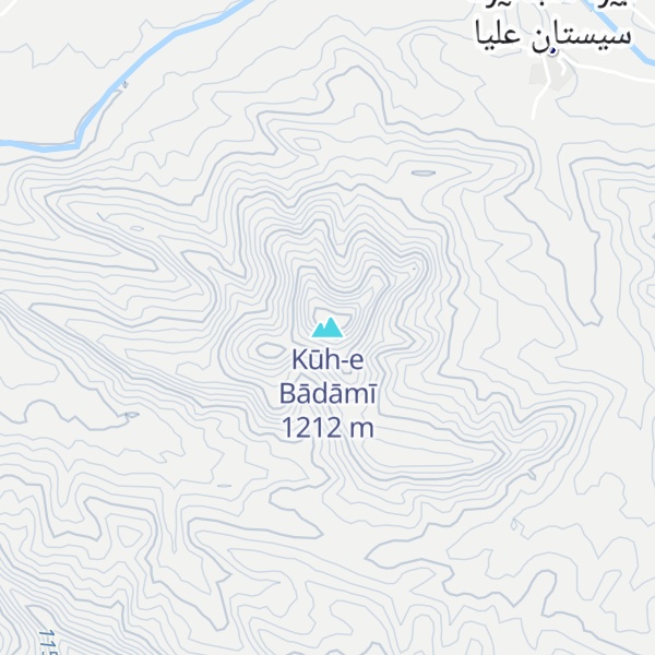 Map of Kūh-e Bādāmī