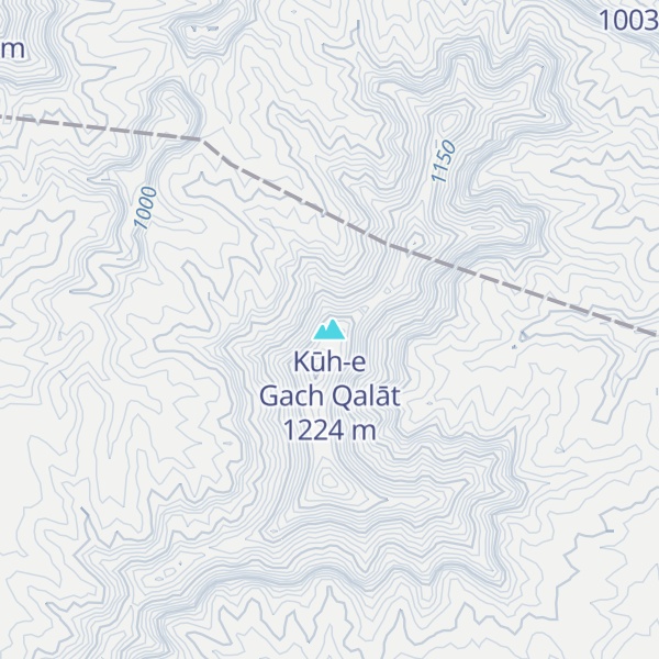 Map of Kūh-e Gach Qalāt