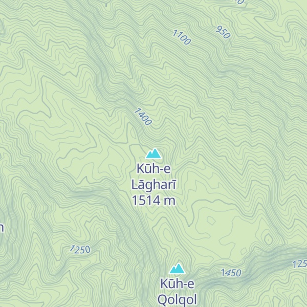Map of Kūh-e Lāgharī
