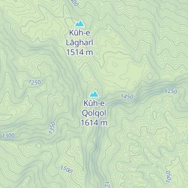 Map of Kūh-e Qolqol