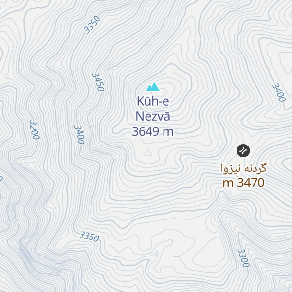 Map of Kūh-e Chapard