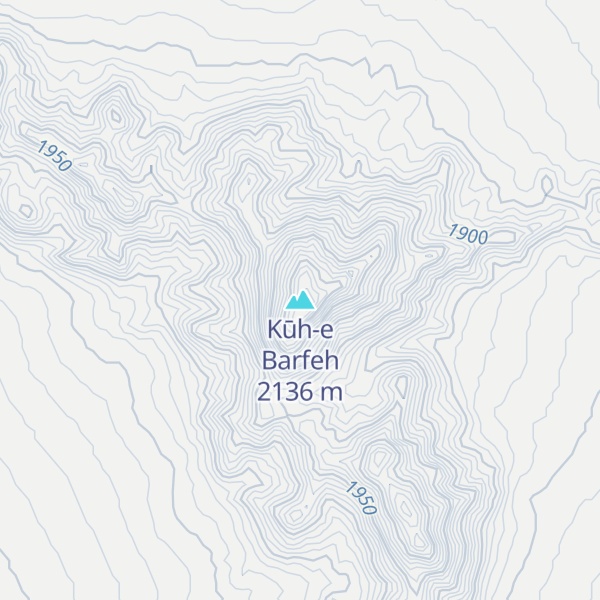 Map of Kūh-e Barfeh