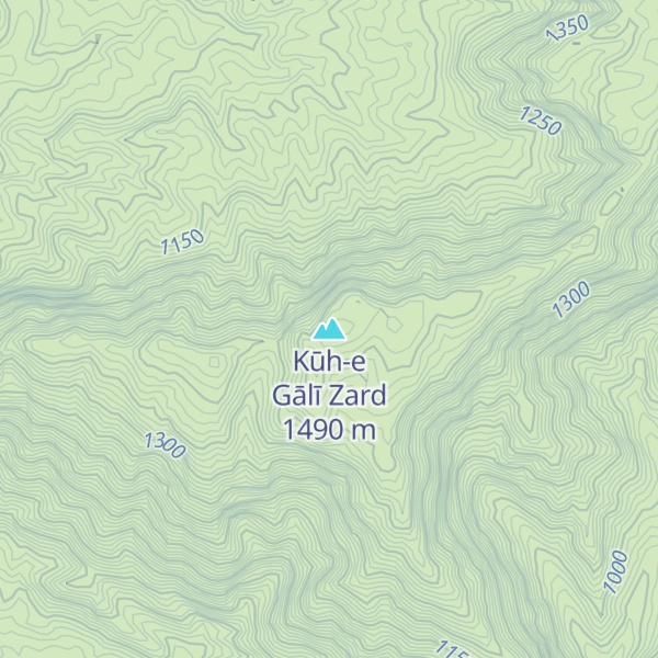 Map of Kūh-e Gālī Zard