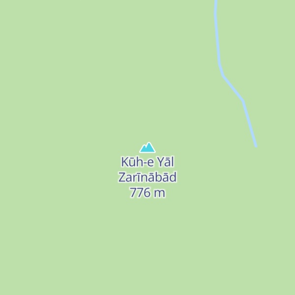 Map of Kūh-e Yāl Zarīnābād