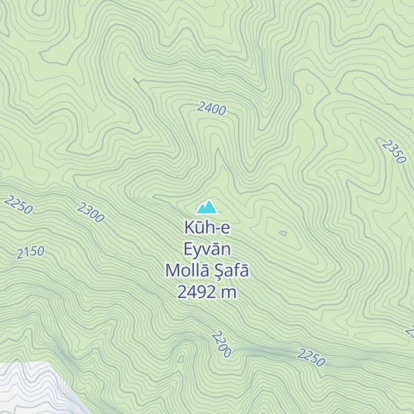 Map of Kūh-e Eyvān Mollā Şafā