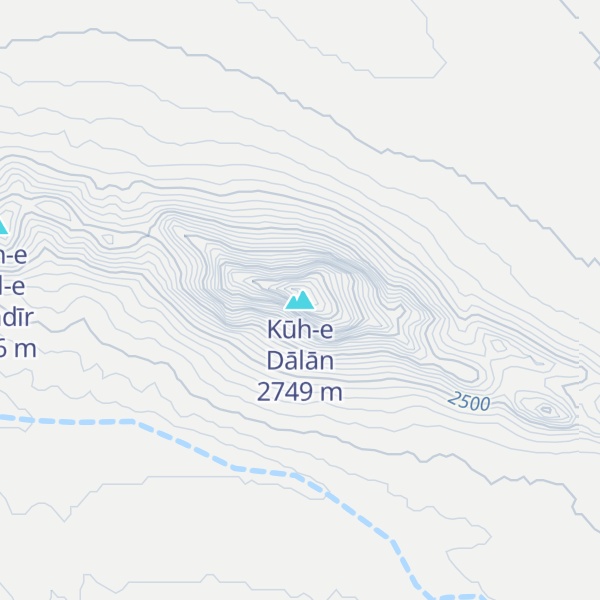 Map of Kūh-e Dālān