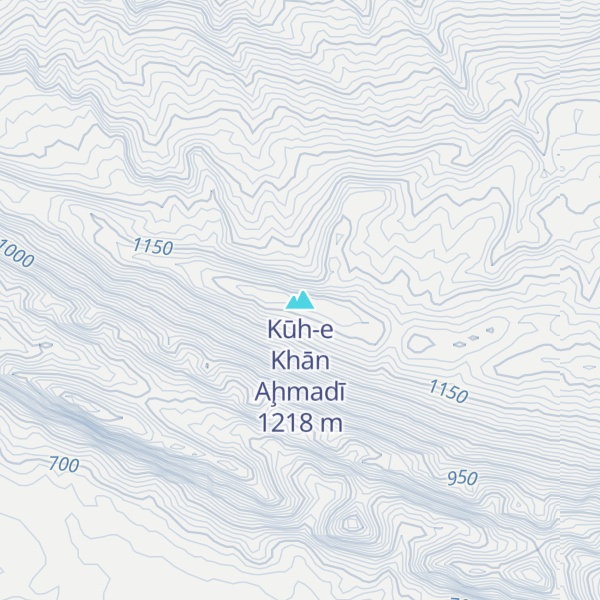 Map of Kūh-e Khān Aḩmadī