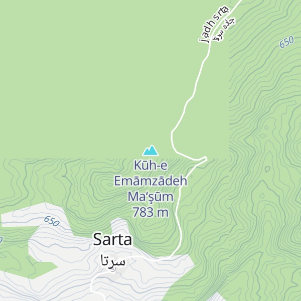 Map of Kūh-e Emāmzādeh Ma‘şūm