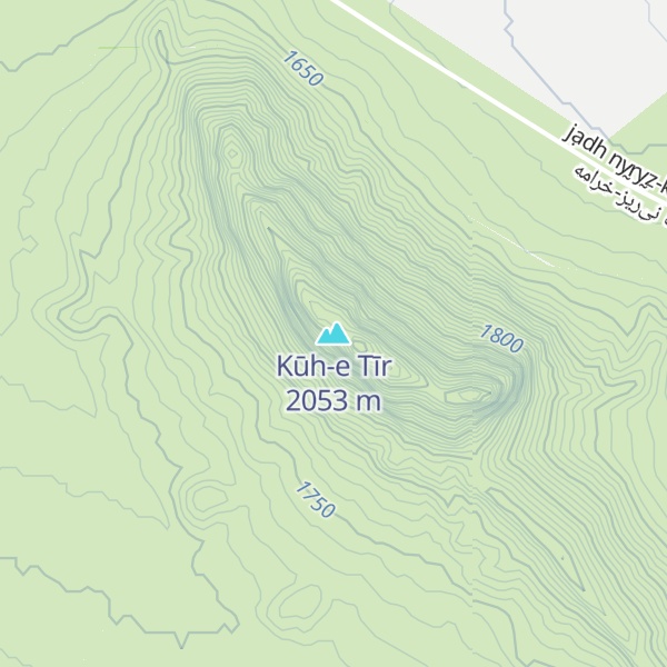 Map of Kūh-e Tīr