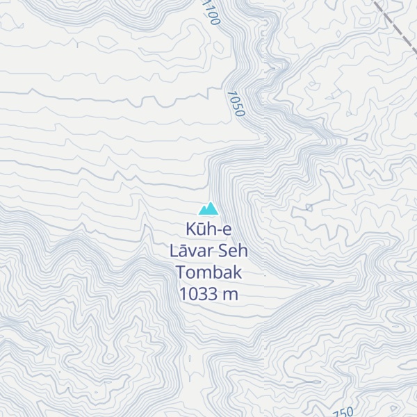 Map of Kūh-e Lāvar Seh Tombak