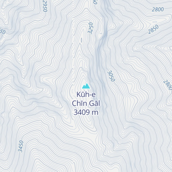 Map of Kūh-e Chīn Gāl