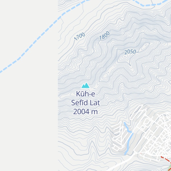 Map of Kūh-e Sefīd Lat