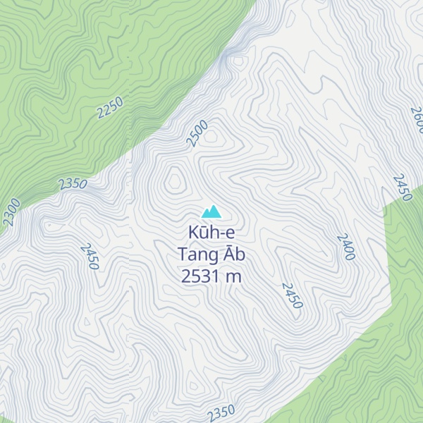 Map of Kūh-e Tang Āb
