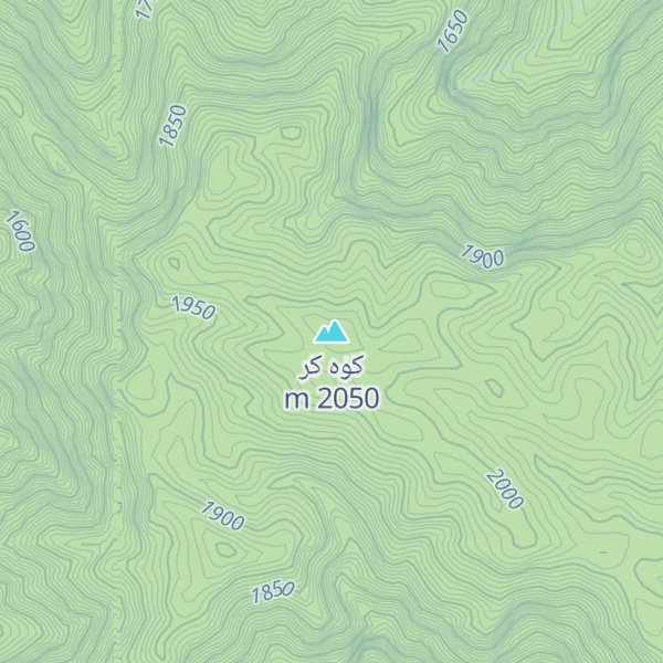 Map of کوه کر