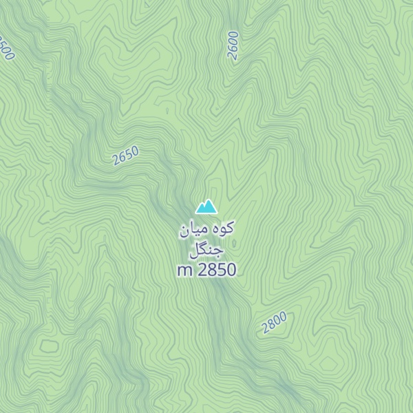 Map of کوه میان جنگل