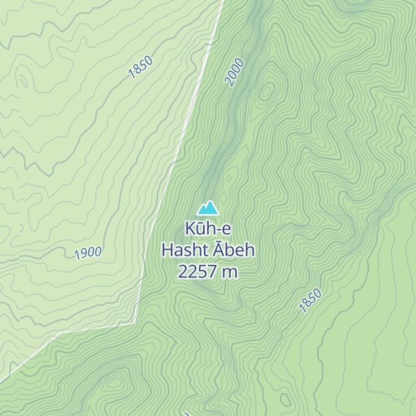 Map of Kūh-e Hasht Ābeh