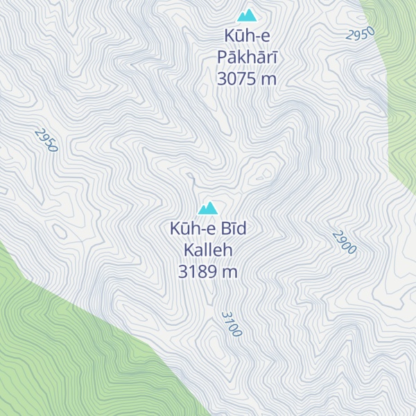 Map of Kūh-e Bīd Kalleh