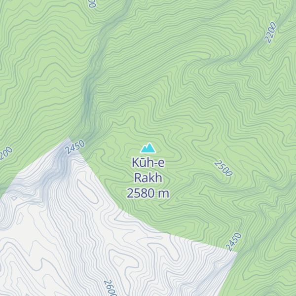 Map of Kūh-e Rakh