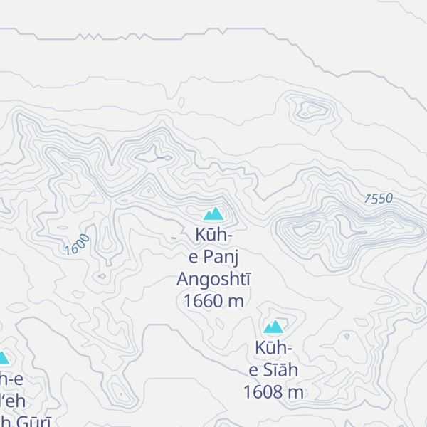 Map of Kūh-e Panj Angoshtī